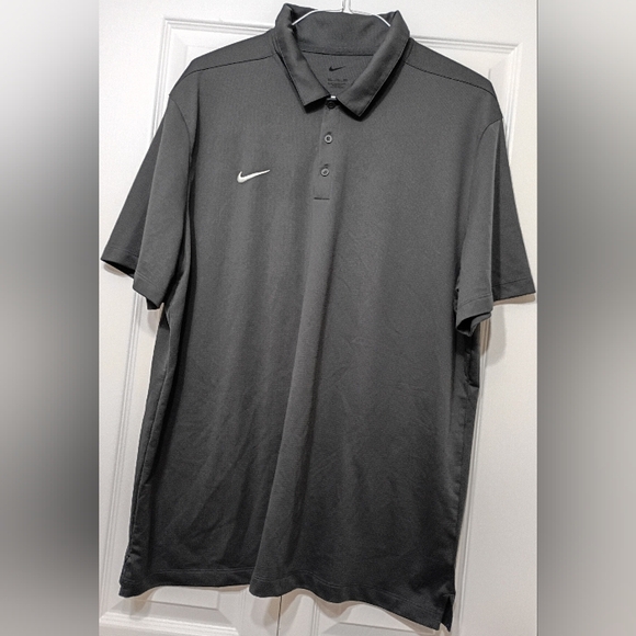 Nike Men's Charcoal Polo Shirt - Picture 1 of 8